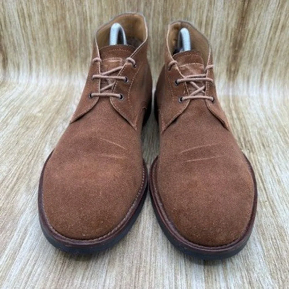 HUGO BOSS Suede Chukka Boots Men's Size 9 EU 42 Brown Boots Lace Up‎ Ankle Boots